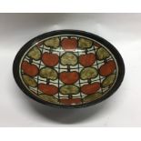 A large stylish pottery fruit bowl. Approx. 43 cms