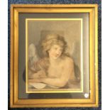 An old mezzotint in gilt frame. Est. £15 - £20.