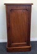 A Victorian mahogany pot cupboard on pedestal base