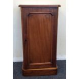 A Victorian mahogany pot cupboard on pedestal base