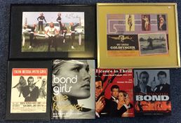 JAMES BOND: Two framed and glazed Bond film relate