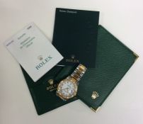 ROLEX: A boxed gent's stainless steel and gold Oys