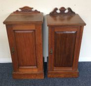 Two Edwardian mahogany bedside chests. Est. £20 -