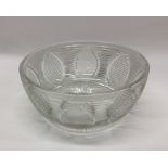 An Antique cut glass vase with fluted sides. Est.