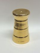 A good quality silver gilt churn shaped salt. Lond