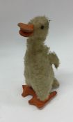 STEIFF A novelty toy duck with rotating head. Est.