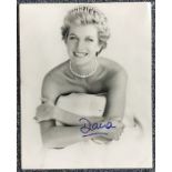 PRINCESS DIANA: A framed and glazed portrait photo