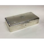 A good quality hinged top cigarette box with fitte
