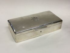 A good quality hinged top cigarette box with fitte