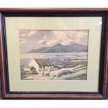 FRANK SHERWOOD: A framed and glazed print depictin