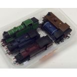 A Hornby '00' gauge engine together with four othe