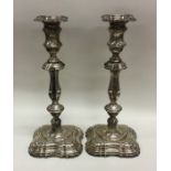 A tall pair of Adams' style silver candlesticks. S