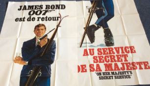 JAMES BOND MOVIE POSTERS: A selection of French Grande film posters