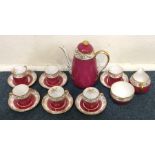 A decorative late Victorian part tea service. Est.