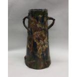 A massive Longpark pottery jardiniere decorated wi