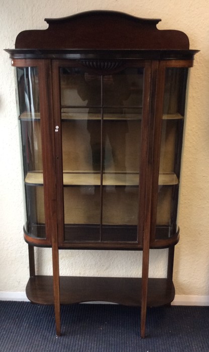 An attractive Victorian mahogany display cabinet w