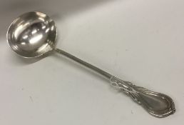 A silver plated albany pattern soup ladle. Est. £1