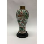A tall baluster shaped 19th Century Chinese vase d