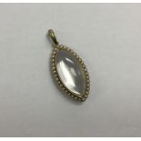 A stylish Victorian pearl drop pendant with large