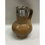 A 16th Century salt glazed stoneware bellarmine ju