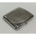 A Chinese silver curved cigarette box. Approx. 96