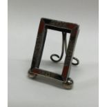 An unusual miniature Scottish silver picture frame