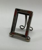An unusual miniature Scottish silver picture frame