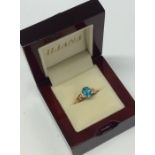 A diamond mounted nine stone ring in 18 carat gold