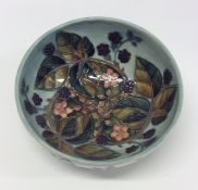 A stylish Moorcroft fruit bowl decorated with flow