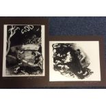 MAGGI HAMBLING (b. 1945): Two mounted signed print