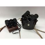 A pair of Zeiss binoculars in travelling case toge