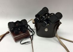 A pair of Zeiss binoculars in travelling case toge