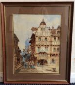 W ALLEN (British, 19th Century): A framed and glaz