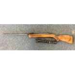 A BSA air rifle and sight. Est. £25 - £35.