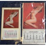 MARILYN MONROE: Two nude calendars both for 1955; together with a