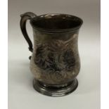 A good quality Victorian silver christening cup. L