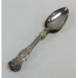 A set of six silver single struck teaspoons. Edinb
