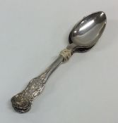 A set of six silver single struck teaspoons. Edinb