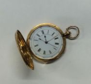 A good gent's 18 carat gold chronometer with white