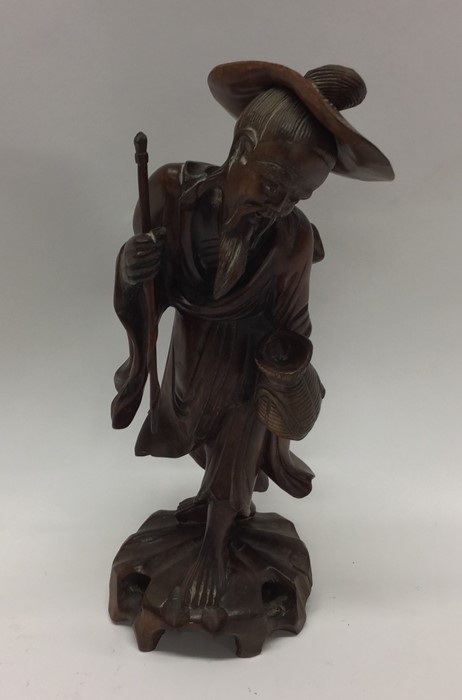 An Eastern hardwood figure of and Oriental gentlem - Image 2 of 2