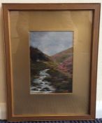 S M GRANT: A framed and glazed oil on canvas depic