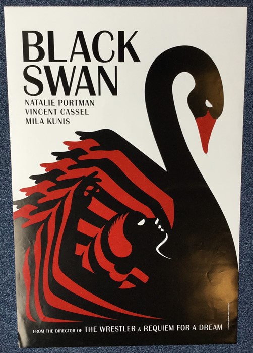 FILM POSTERS: A 'Black Swan' film poster, approx. 102 cms x 69 cms; - Image 2 of 12