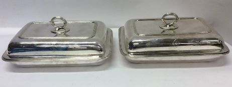 PAUL STORR: A good pair of Georgian silver entrée