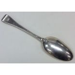 A Georgian silver Hanoverian pattern tablespoon wi