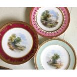 A group of Minton and other decorative plates. Est