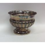 An Edwardian silver half fluted bowl. Birmingham.