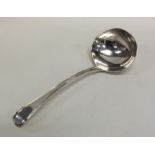 A Georgian silver OE pattern ladle. London. By GS.