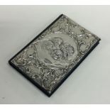 An unusual silver mounted notepad embossed with wi