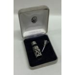 A small silver mounted miniature scent bottle with