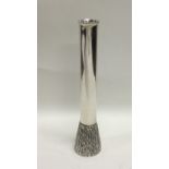 A stylish silver plated vase of Gerald Benney design. Ret